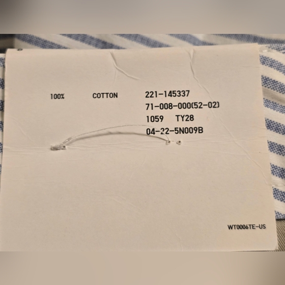 NWT Uniqlo Womens Summer Blue White Striped Shorts Size 8 - Picture 4 of 6